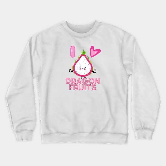 Dragon Fruit Lover Crewneck Sweatshirt by Random Prints